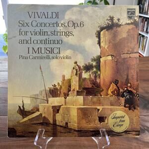 Vivaldi Six Concertos Op. 6 For Violin, Strings & Continuo LP 1978 Philips
